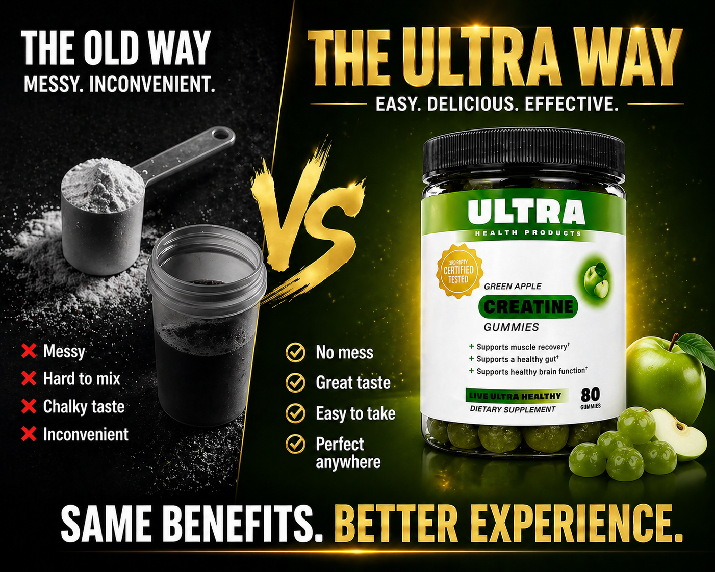 Creatine Gummies - Green Apple
