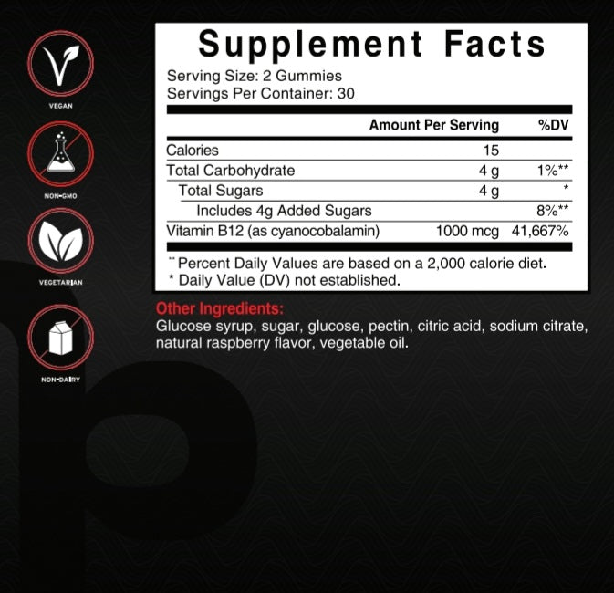 Vitamin B12 500mcg Gummies
