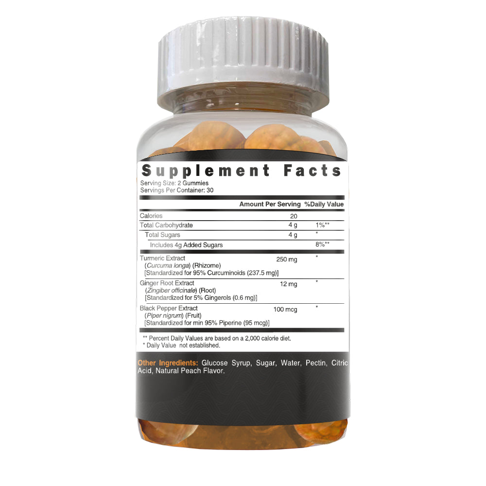 Turmeric with Ginger & Black Pepper Gummies