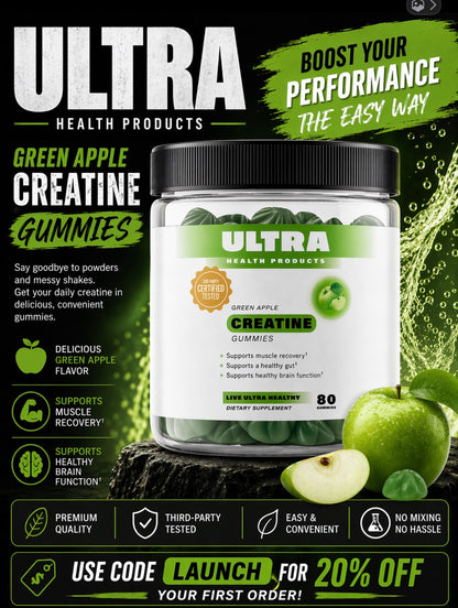 Creatine Gummies - Green Apple