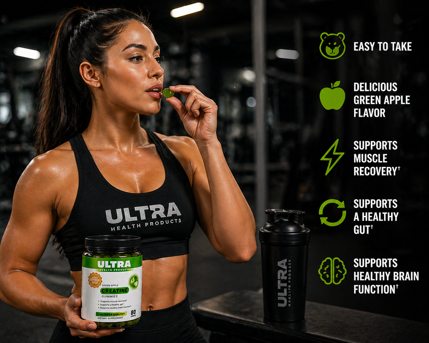Creatine Gummies - Green Apple