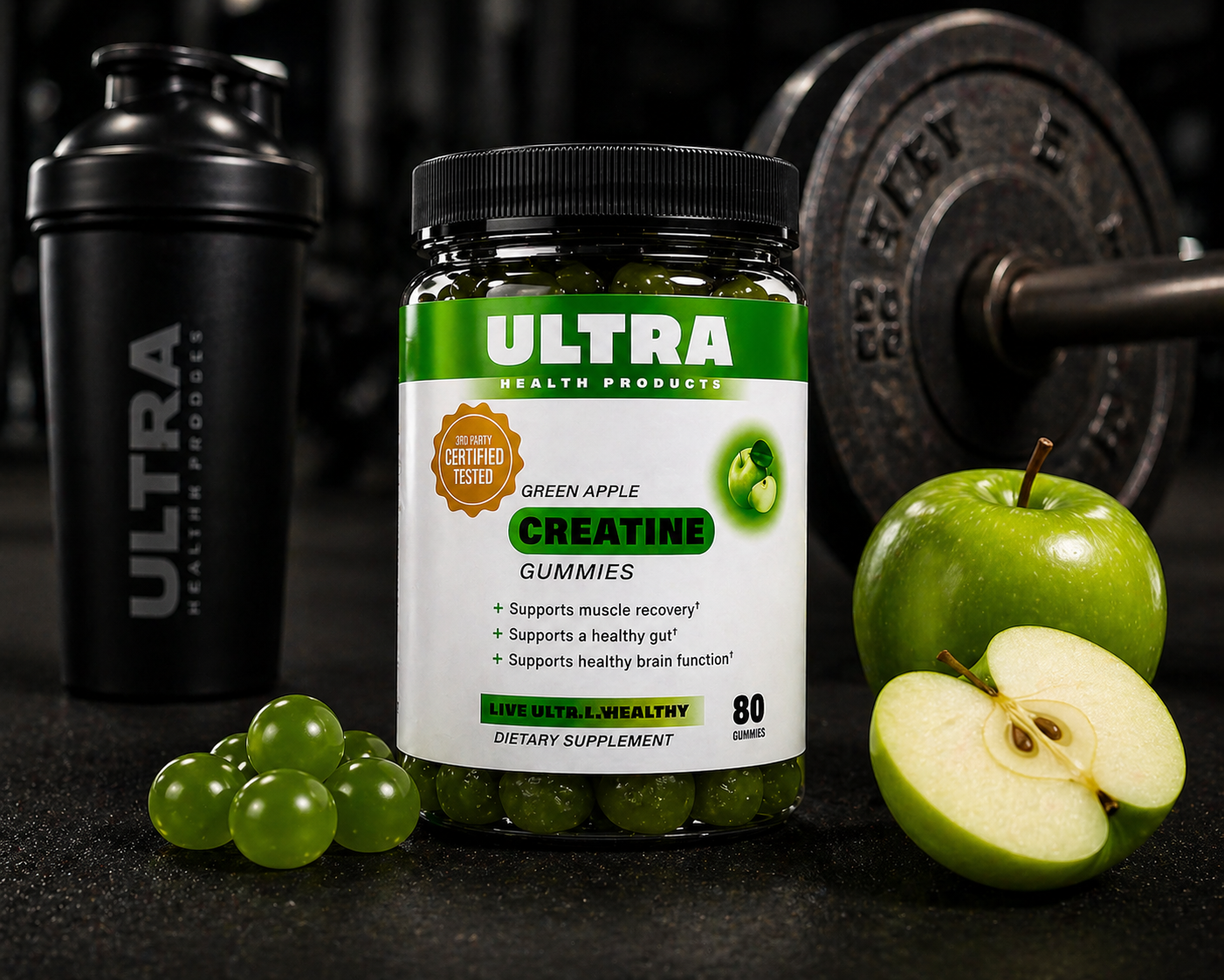 Creatine Gummies - Green Apple