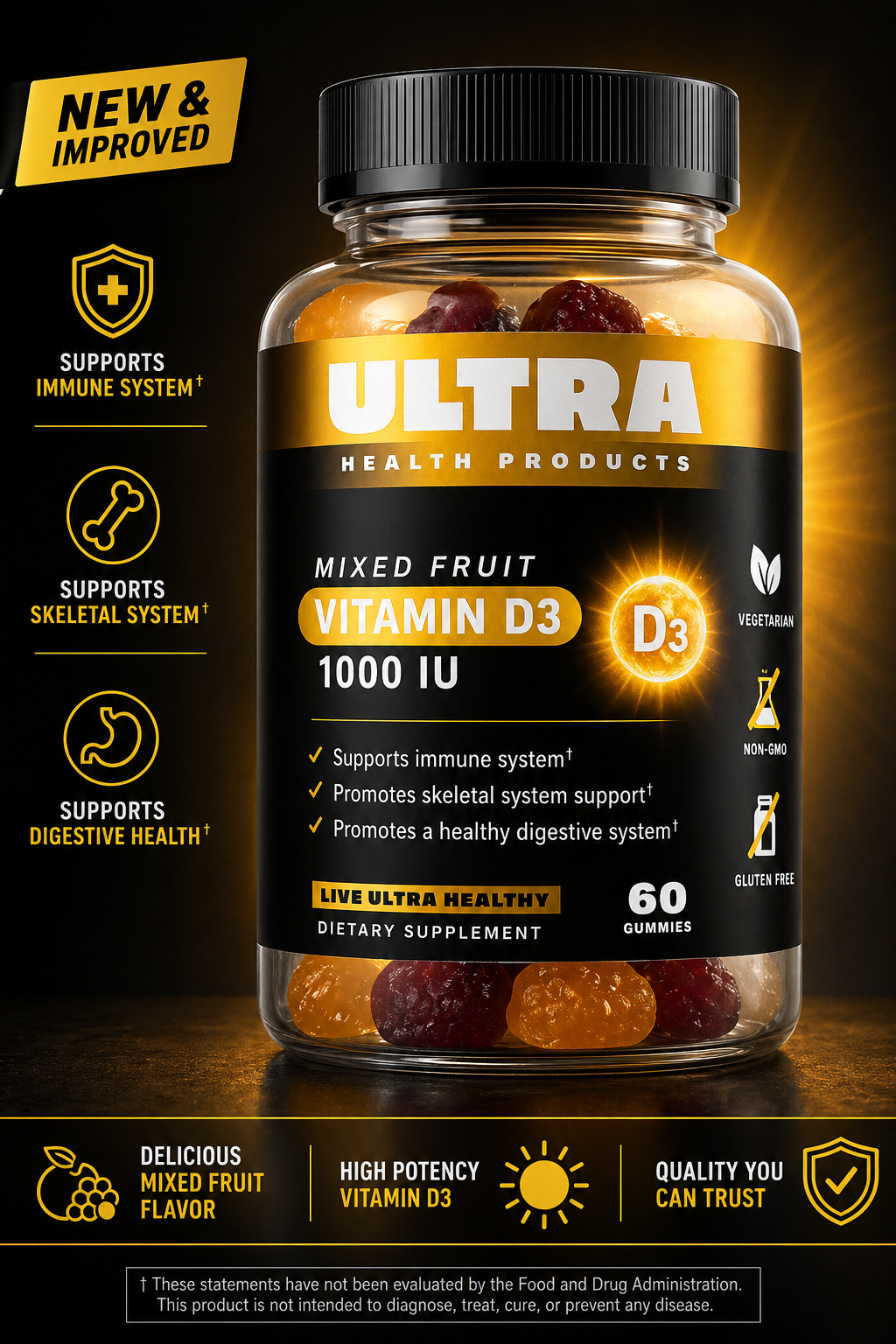 Vitamin D3 1000IU Gummies
