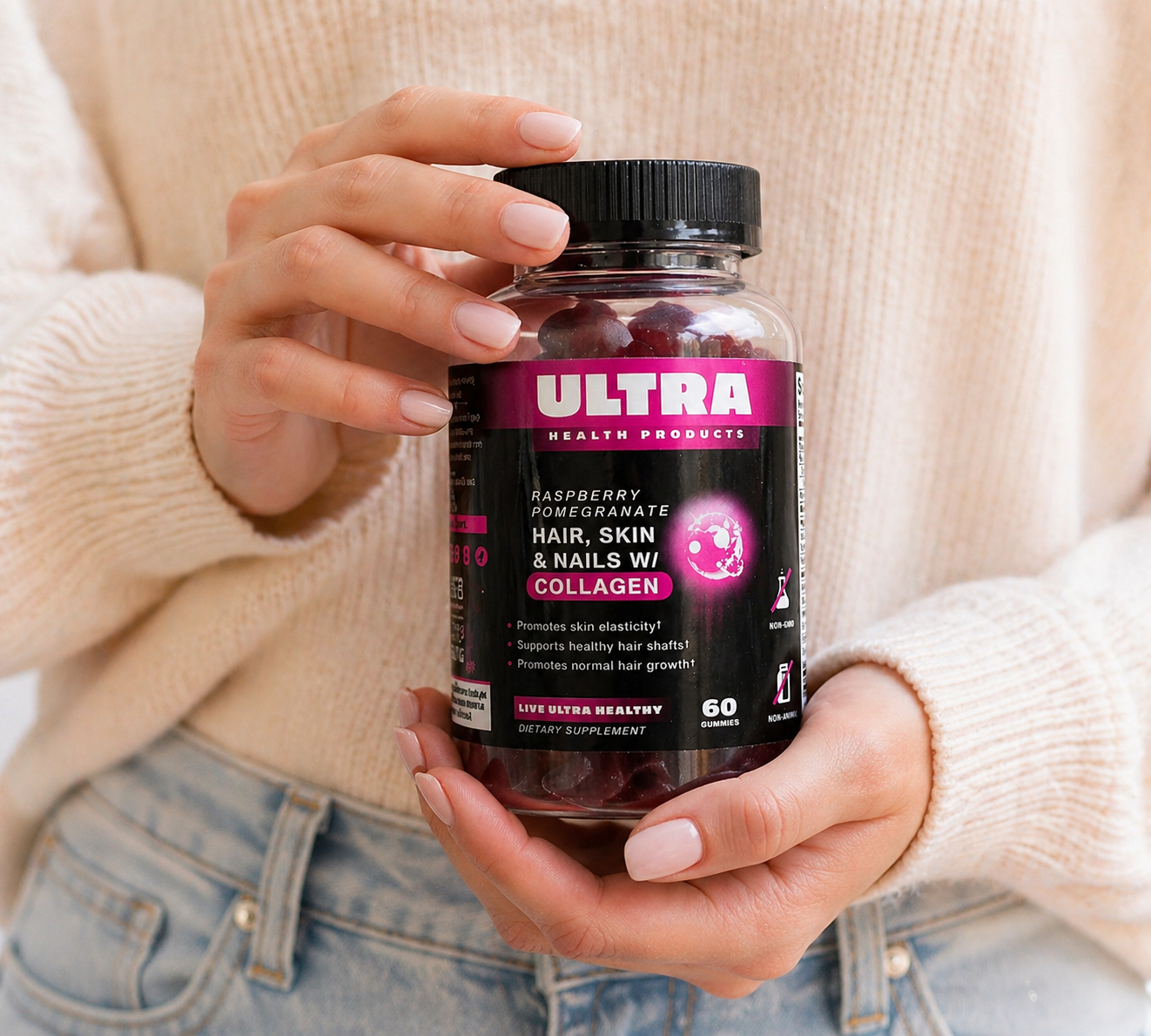 Hair, Skin, and Nails W/Collagen Gummies
