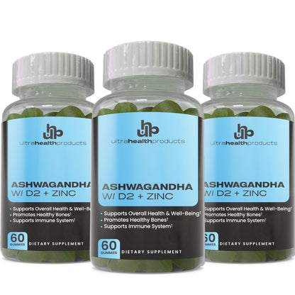 Ashwagandha with D2 + Zinc Gummies